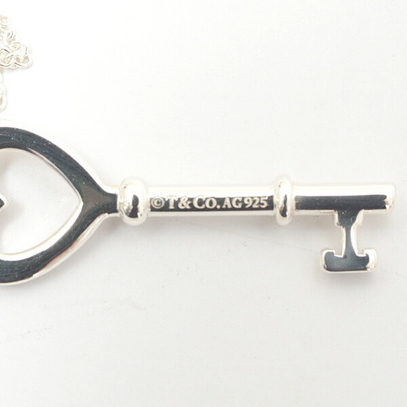 Tiffany Jewelry - Tiffany Necklace Heart Key Pendant Silver